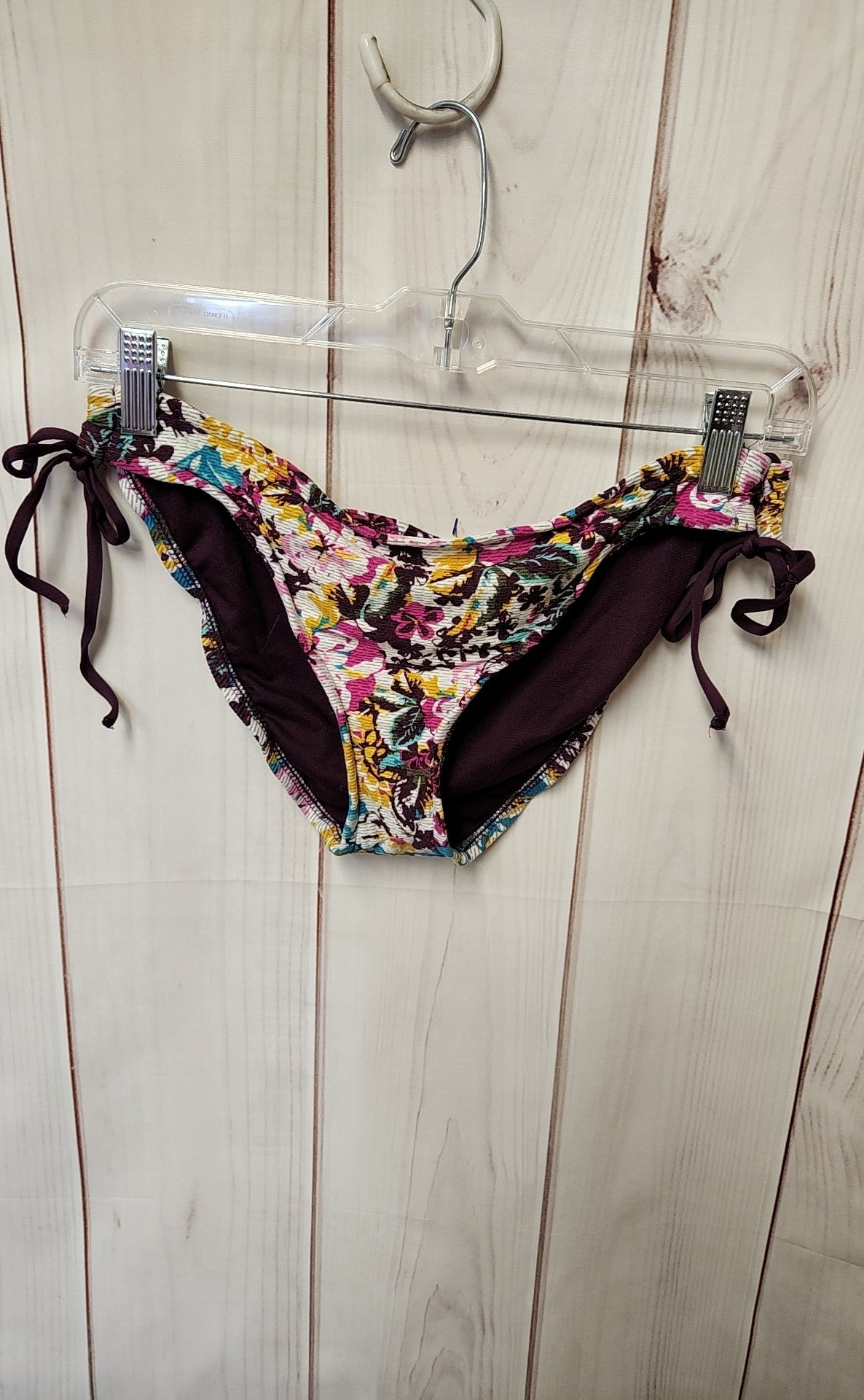Mossimo Women's Size L Purple Floral Swim Bottom