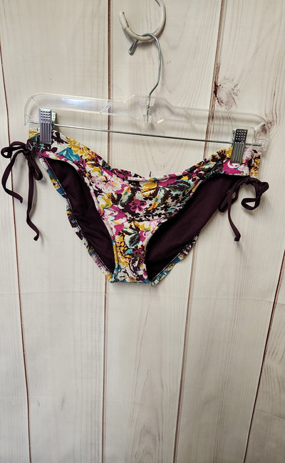 Mossimo Women's Size L Purple Floral Swim Bottom