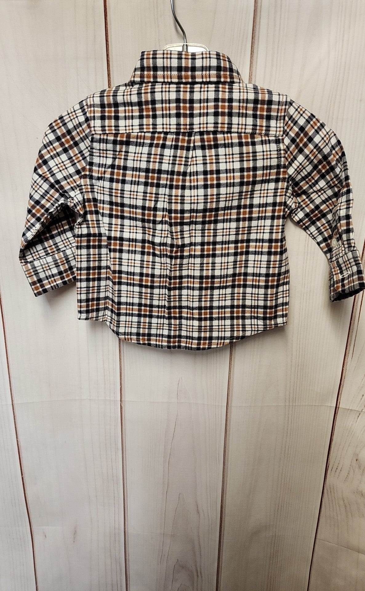 NWT Janie & Jack Boy's Size 3-6 Months Brown Shirt