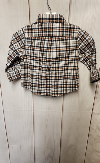 NWT Janie & Jack Boy's Size 3-6 Months Brown Shirt
