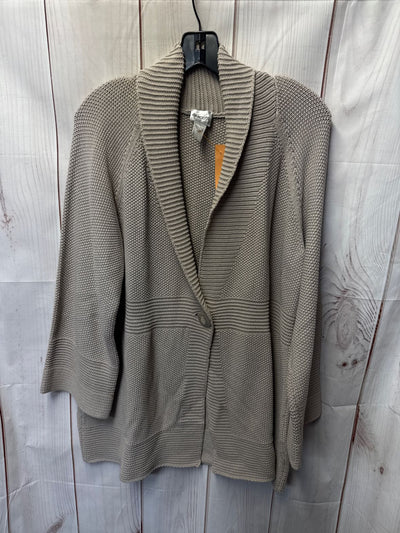 Chico's Women's Size 3 = XL Tan Cardigan
