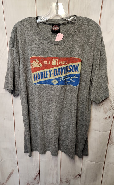 Harley Davidson Men's Size 3X Gray Shirt
