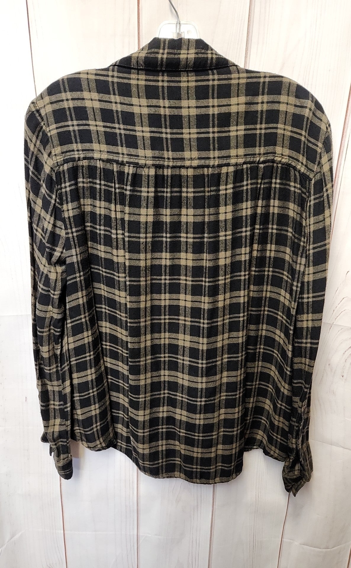 Beach Lunch Lounge Women's Size L Black & Green Long Sleeve Top