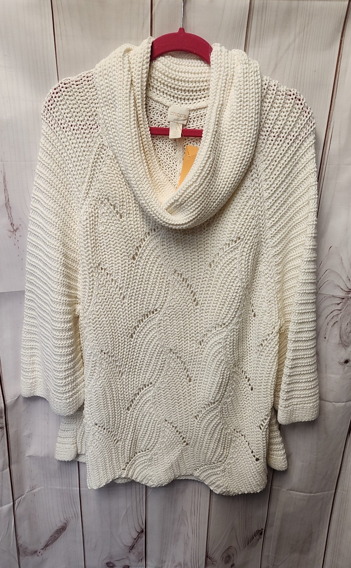 Chico's Women's Size 3 = US XL White Sweater