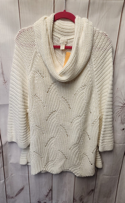 Chico's Women's Size 3 = US XL White Sweater
