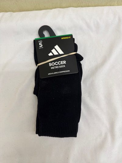 NWT Adidas Size S Black Soccer Socks