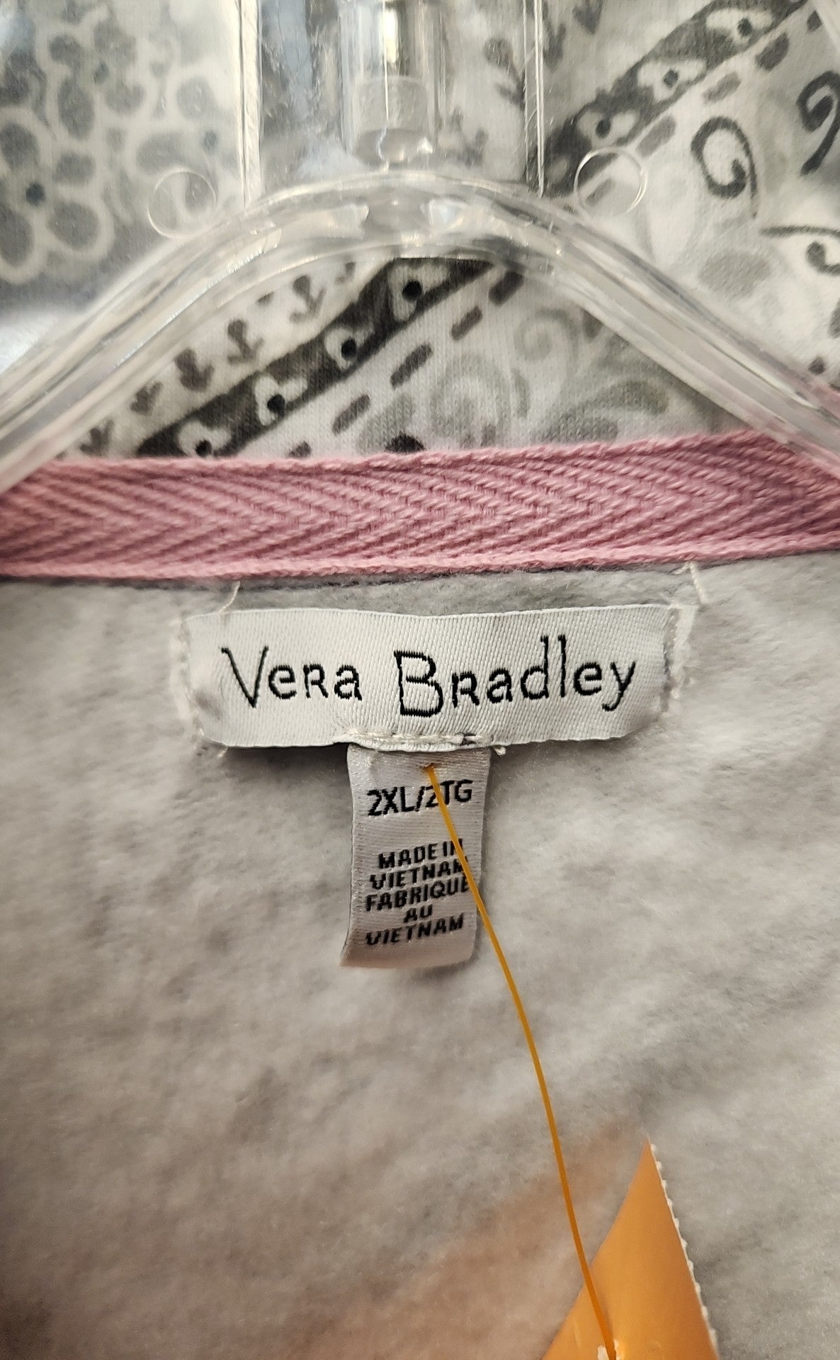 Vera Bradley Women's Size 2X Gray Long Sleeve Top