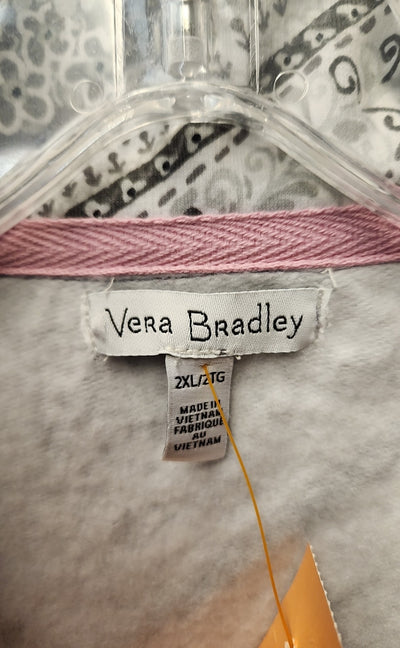 Vera Bradley Women's Size 2X Gray Long Sleeve Top