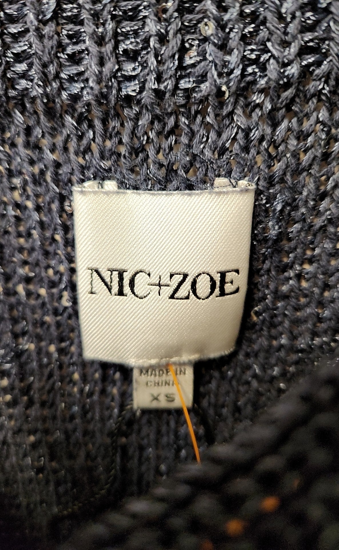 Nic & Zoe Women's Size XS Navy Sleeveless Top