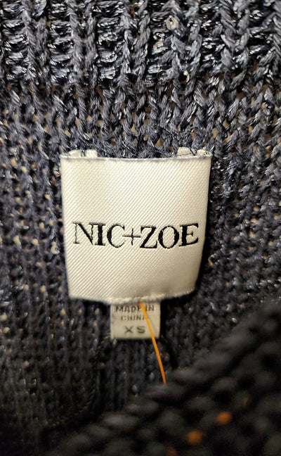 Nic & Zoe Women's Size XS Navy Sleeveless Top