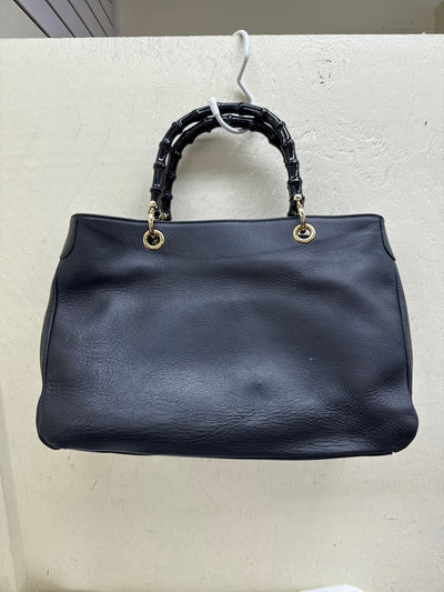 Mark & Graham Bamboo Elisabetta Slouch Black Purse Bag