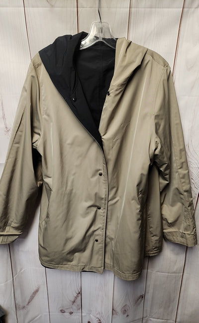 Jones New York Women's Size M Black & Beige Reversible Coat