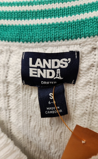 Lands End Women's Size S White Sweater