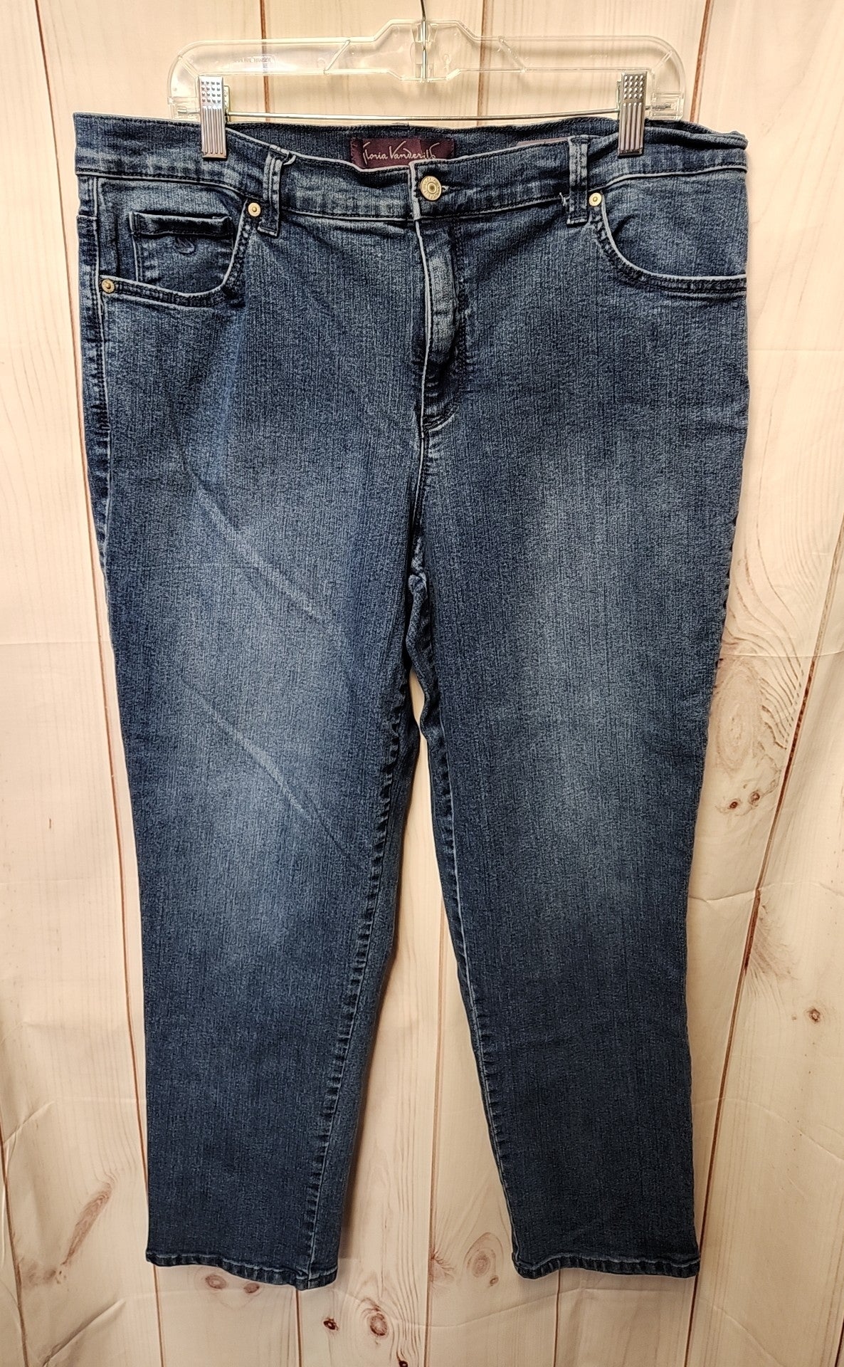 Gloria Vanderbilt Women's Size 33 (15-16) Blue Jeans