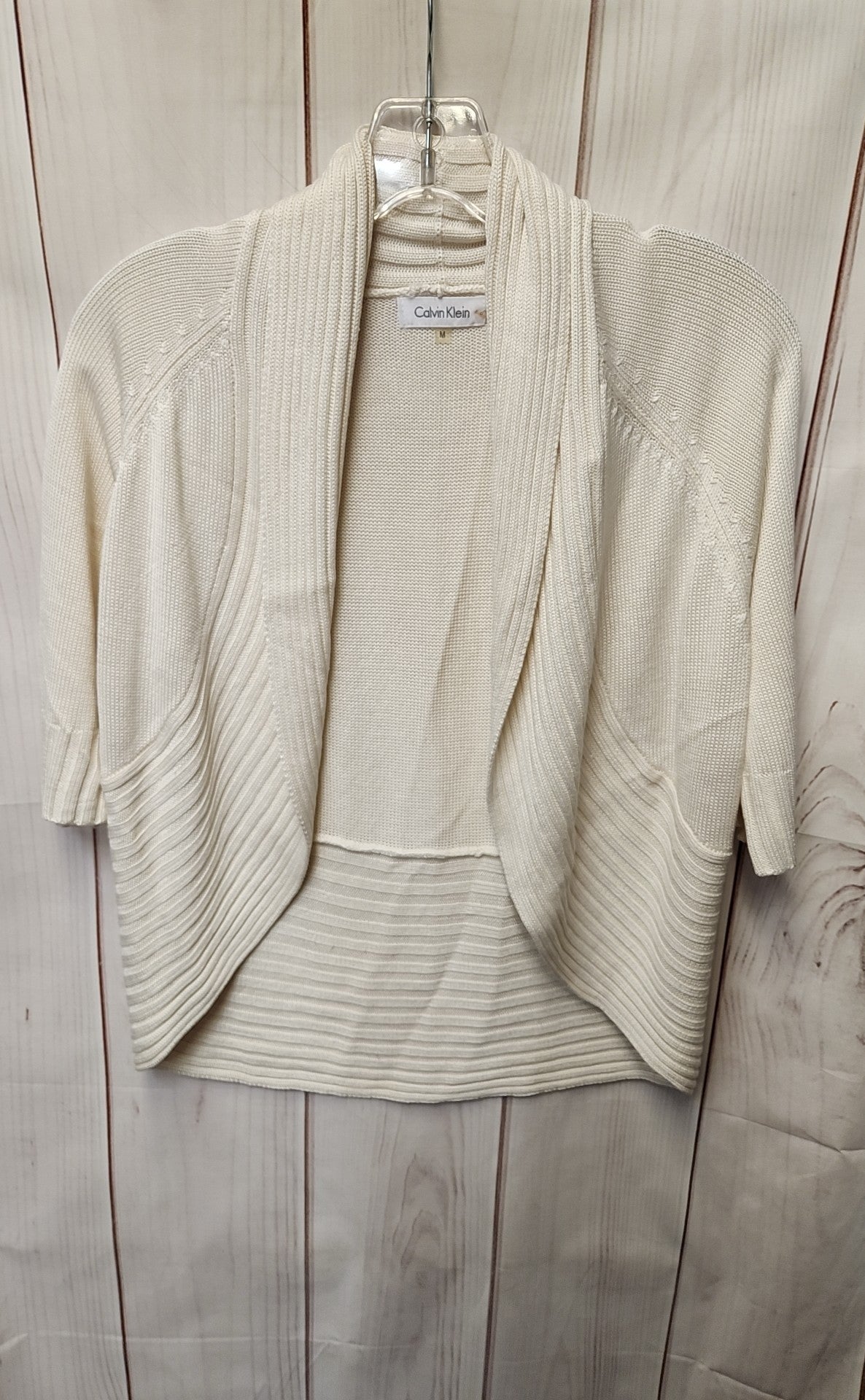 Calvin Klein Women's Size M Beige Cardigan