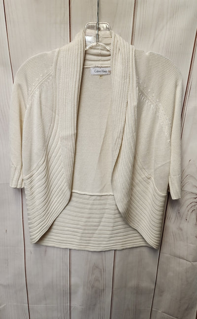 Calvin Klein Women's Size M Beige Cardigan