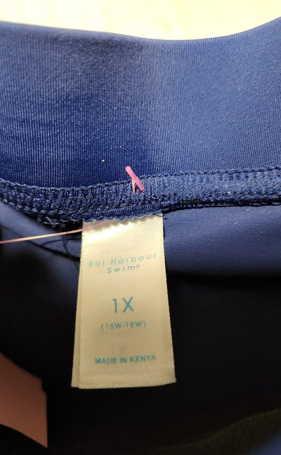 Bal Harbor Women's Size XL Blue Swim Bottom
