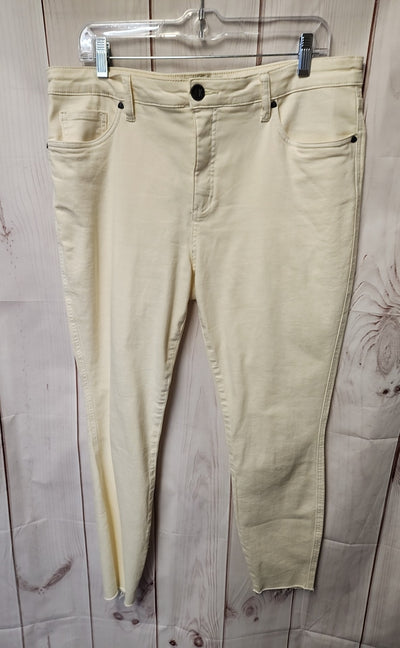 Kut from the Kloth Women's Size 32 (13-14) Cream Jeans Connie