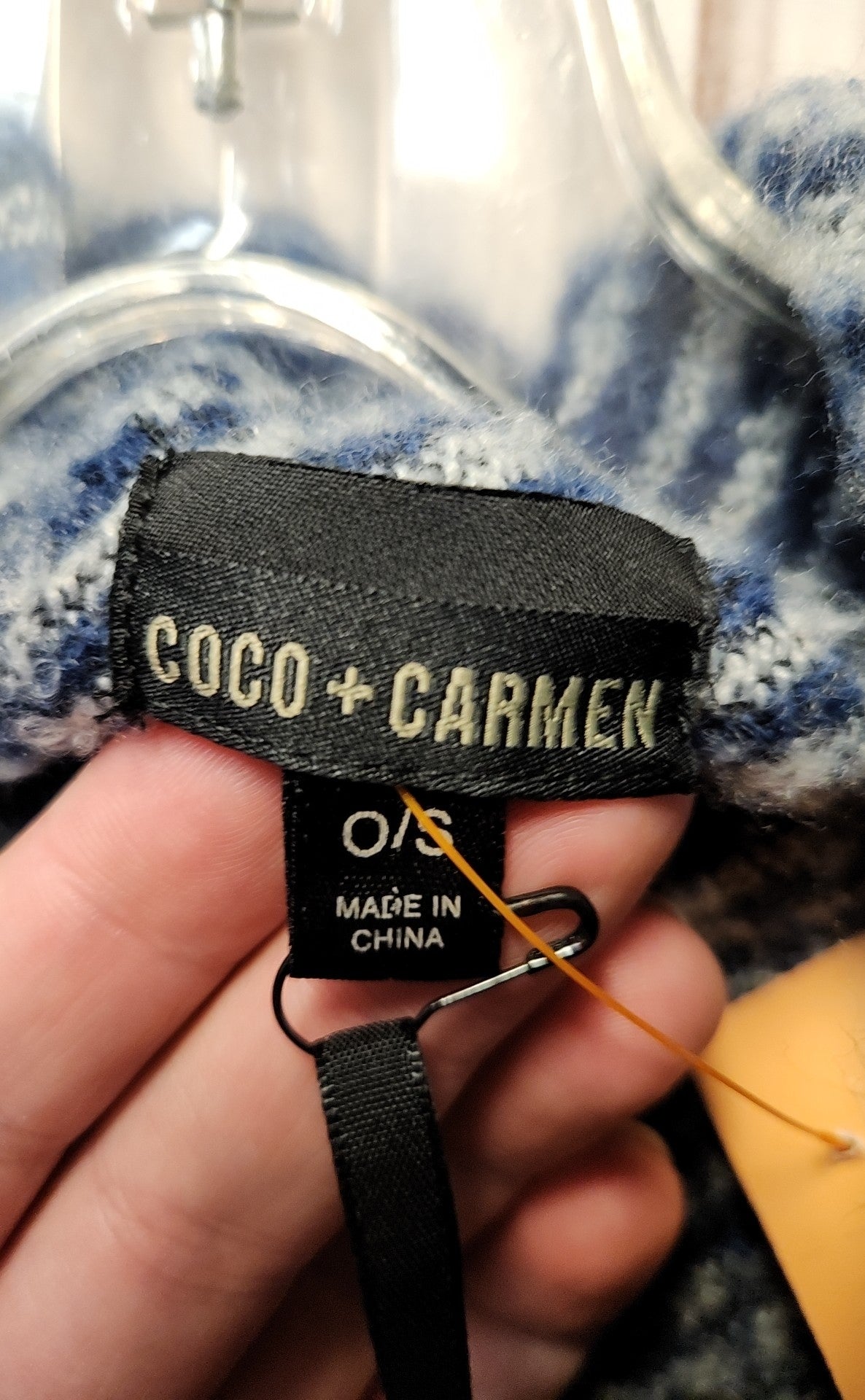 NWT Coco & Carmen Women's Size One Size Blue Cardigan