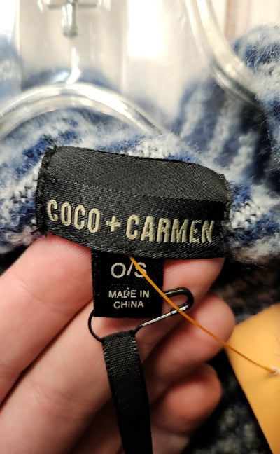 NWT Coco & Carmen Women's Size One Size Blue Cardigan