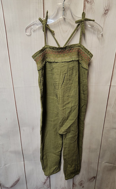 Old Navy Girl's Size 4 Olive Green Jumpsuit