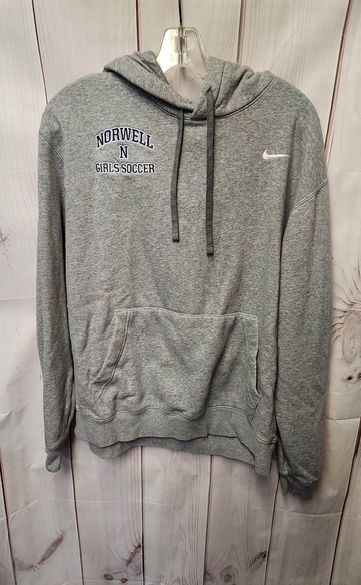 Nike Women's Size L Gray Hoodie Norwell Girls Soccer