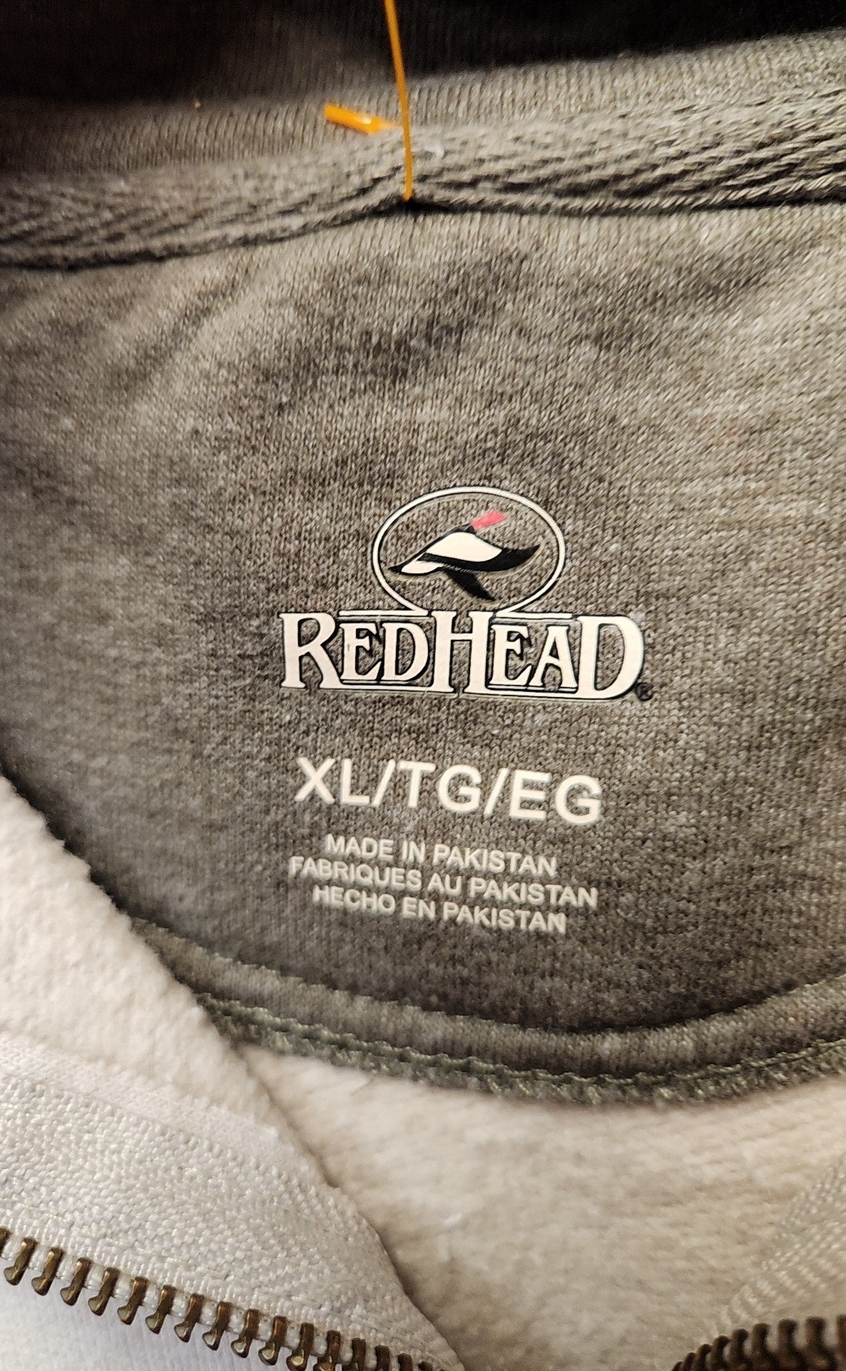 Red Head Men's Size XL Beige Sweatshirt