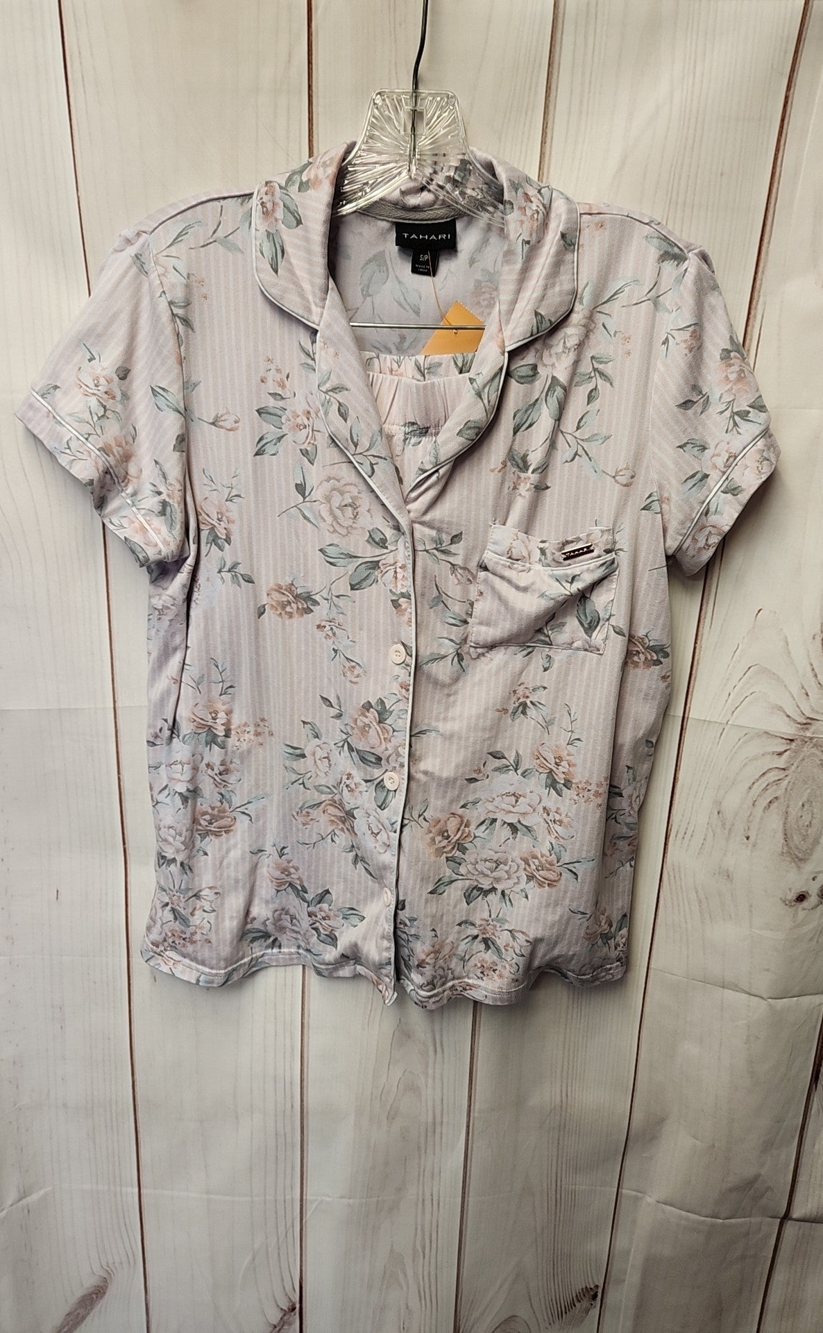 Tahari Women's Size S Pink Floral Pajamas