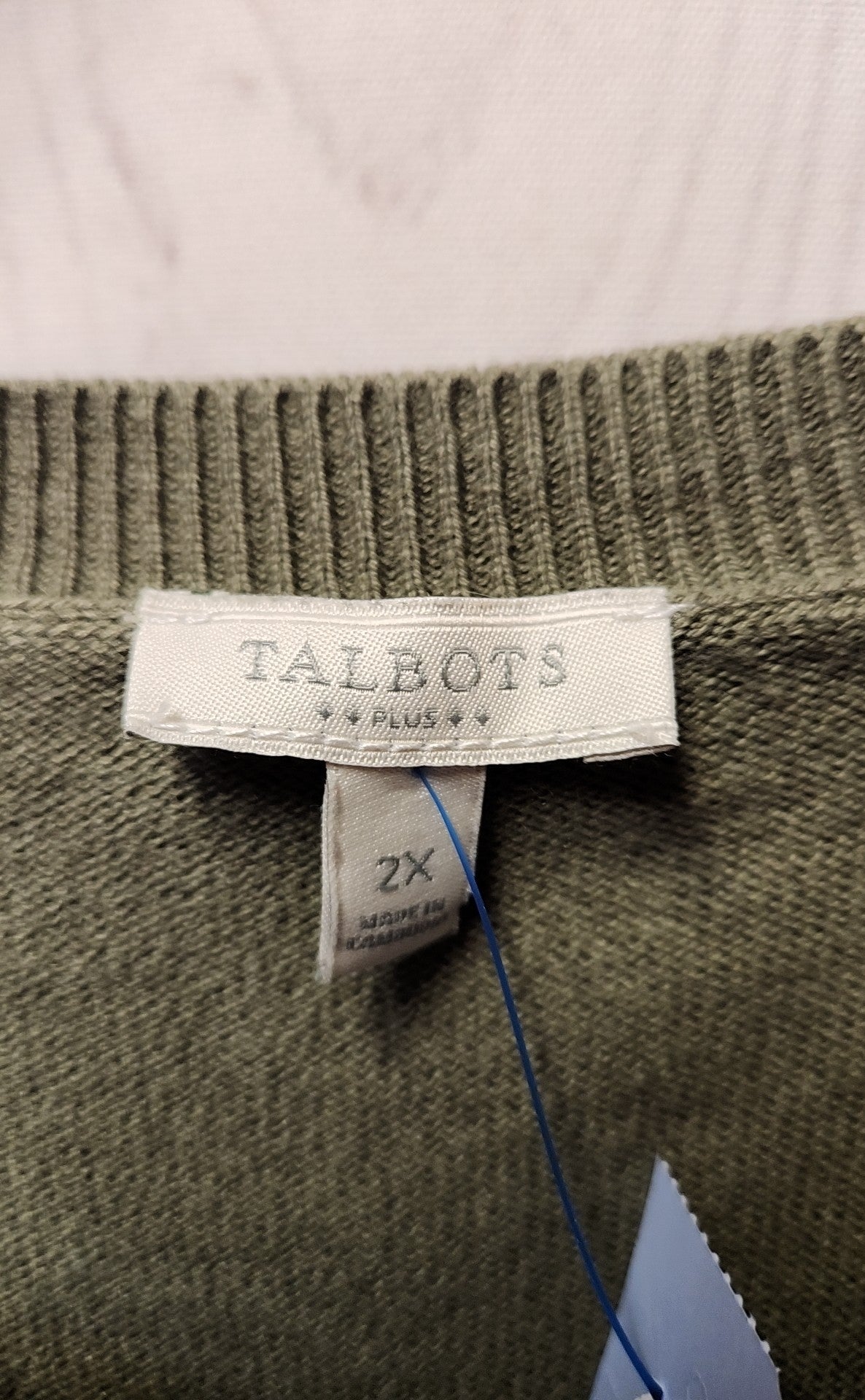 Talbots Women's Size 2X Olive Green Sweater