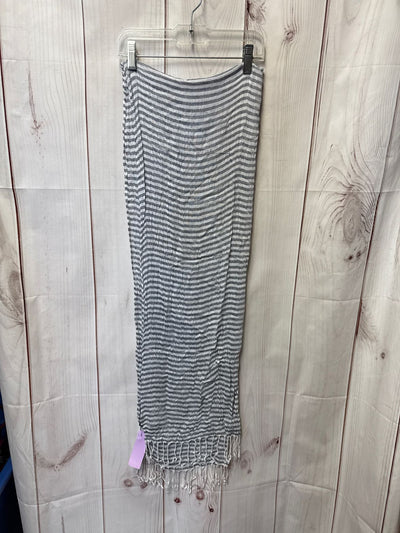 Gray Stripe Dress Scarf