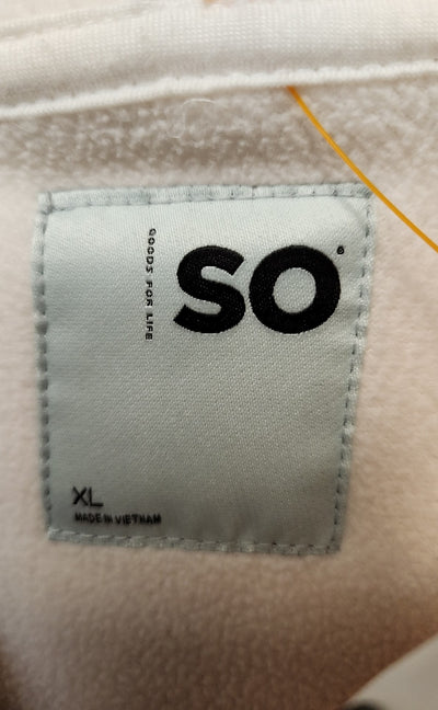 So Women's Size XL White Sweatshirt