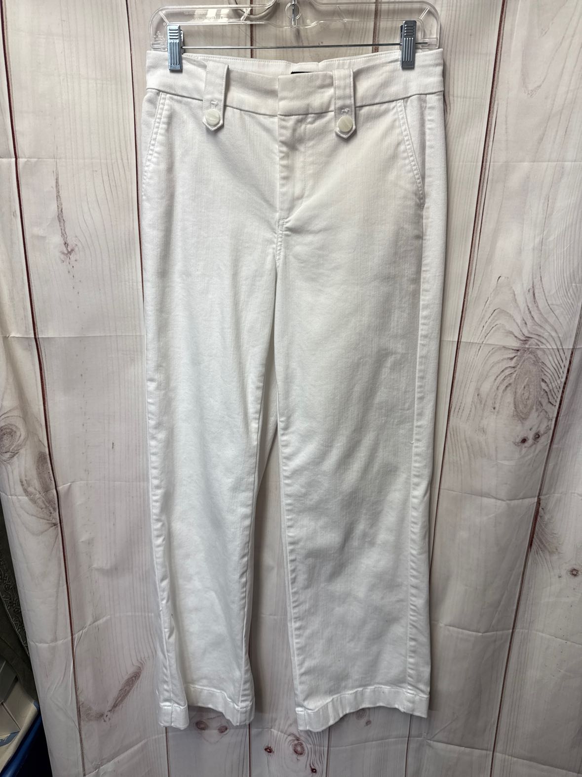 Talbots Women's Size 26 (1-2) White Jeans Wide Leg Jean
