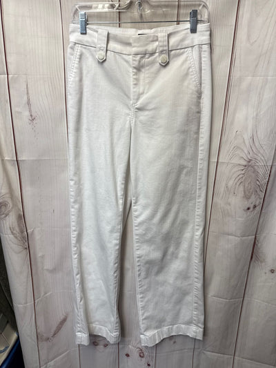 Talbots Women's Size 26 (1-2) White Jeans Wide Leg Jean