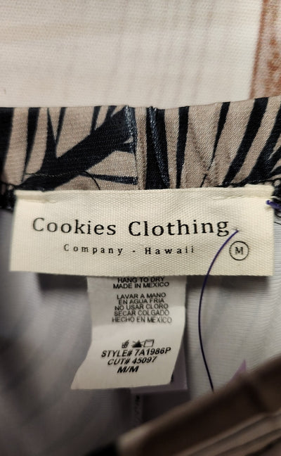 Cookies Clothing Women's Size M Beige Floral Pants