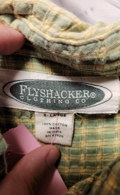 Flyshacker Men's Size XL Green Shirt