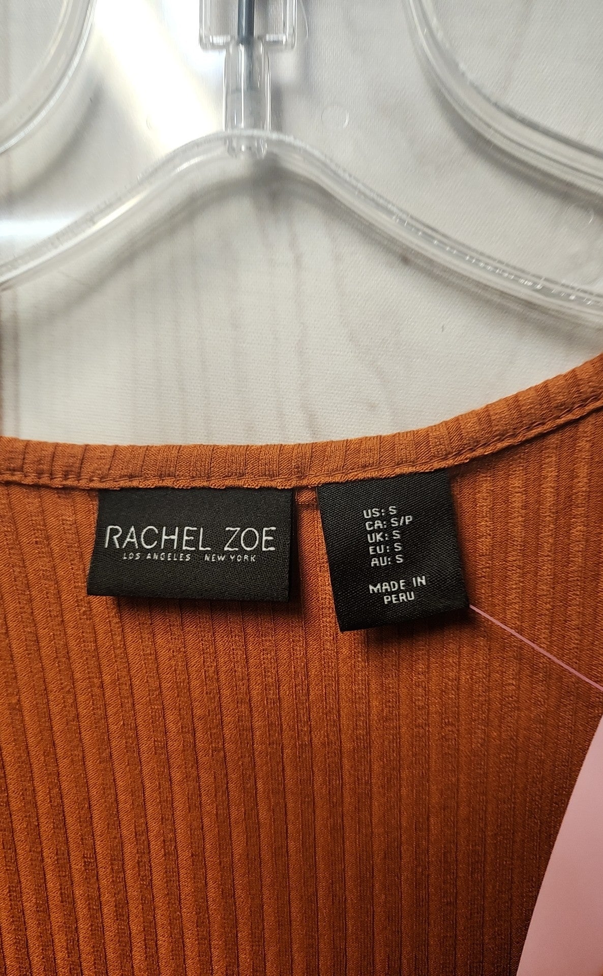 Rachel Zoe Women's Size S Orange Short Sleeve Top