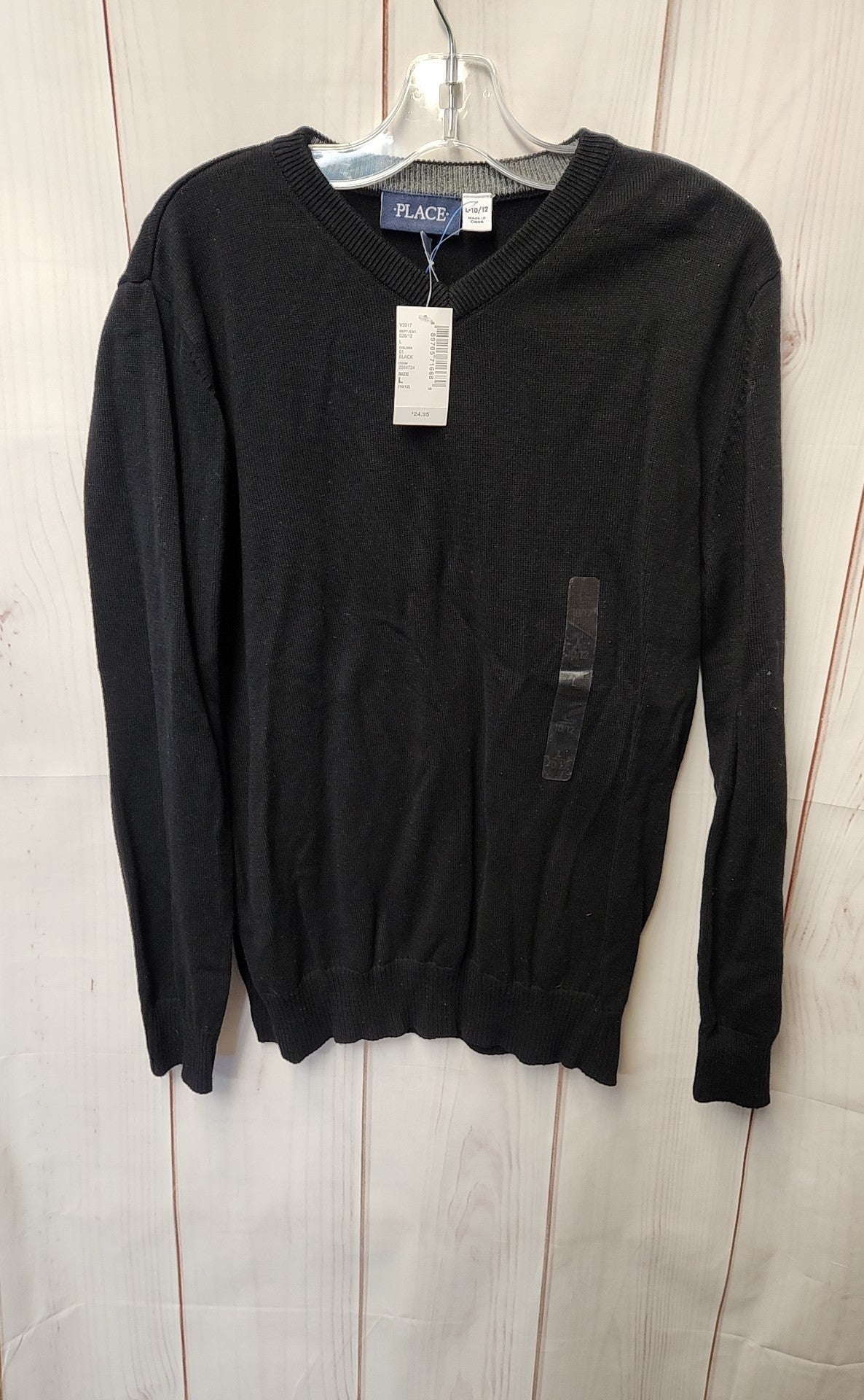 NWT Place Boy's Size 10/12 Black Sweater