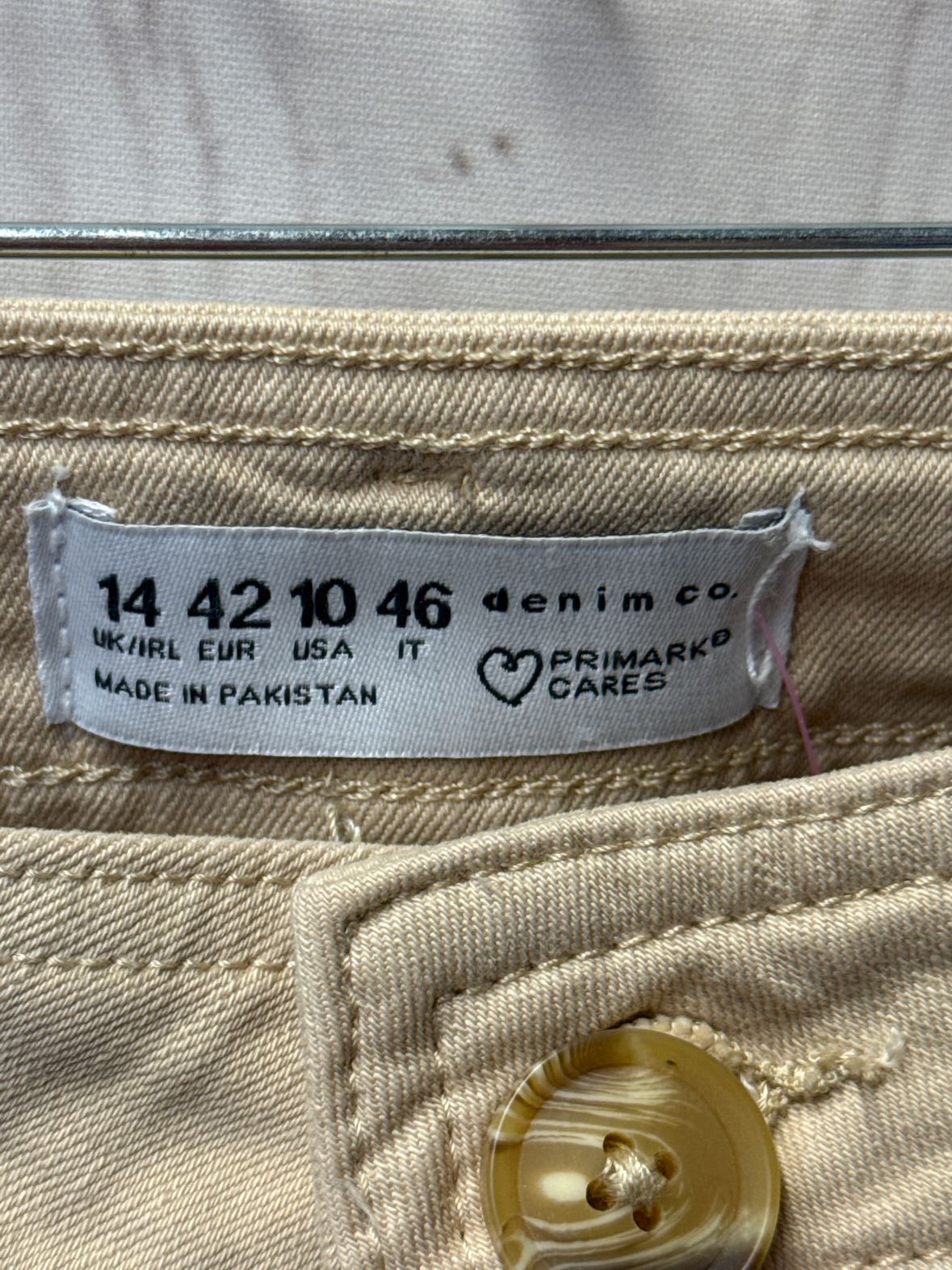 Primark Women's Size 30 (9-10) Beige Jeans