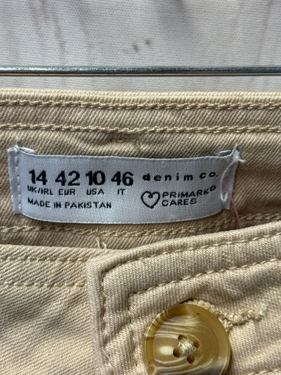 Primark Women's Size 30 (9-10) Beige Jeans