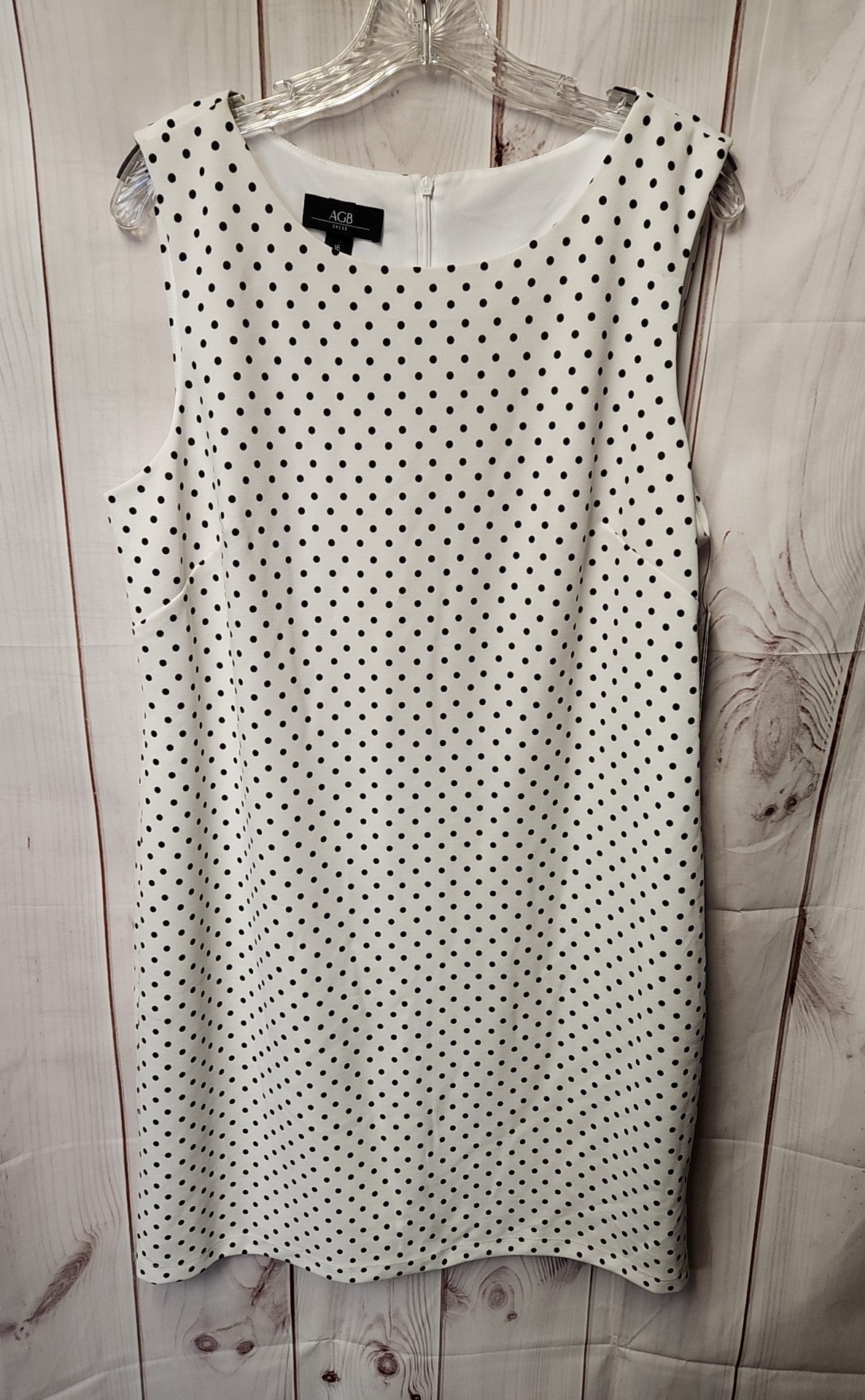 NWT AGB Women's Size 16 White Dress