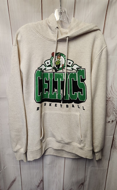 Boston Celtics Men's Size M Beige Hooded Sweatshirt