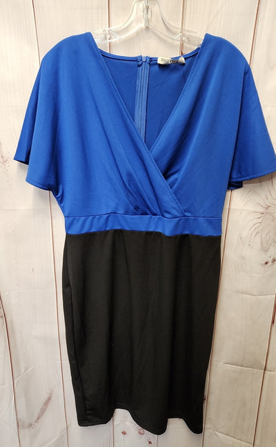 Grace Karin Women's Size XL Black & Blue Dress