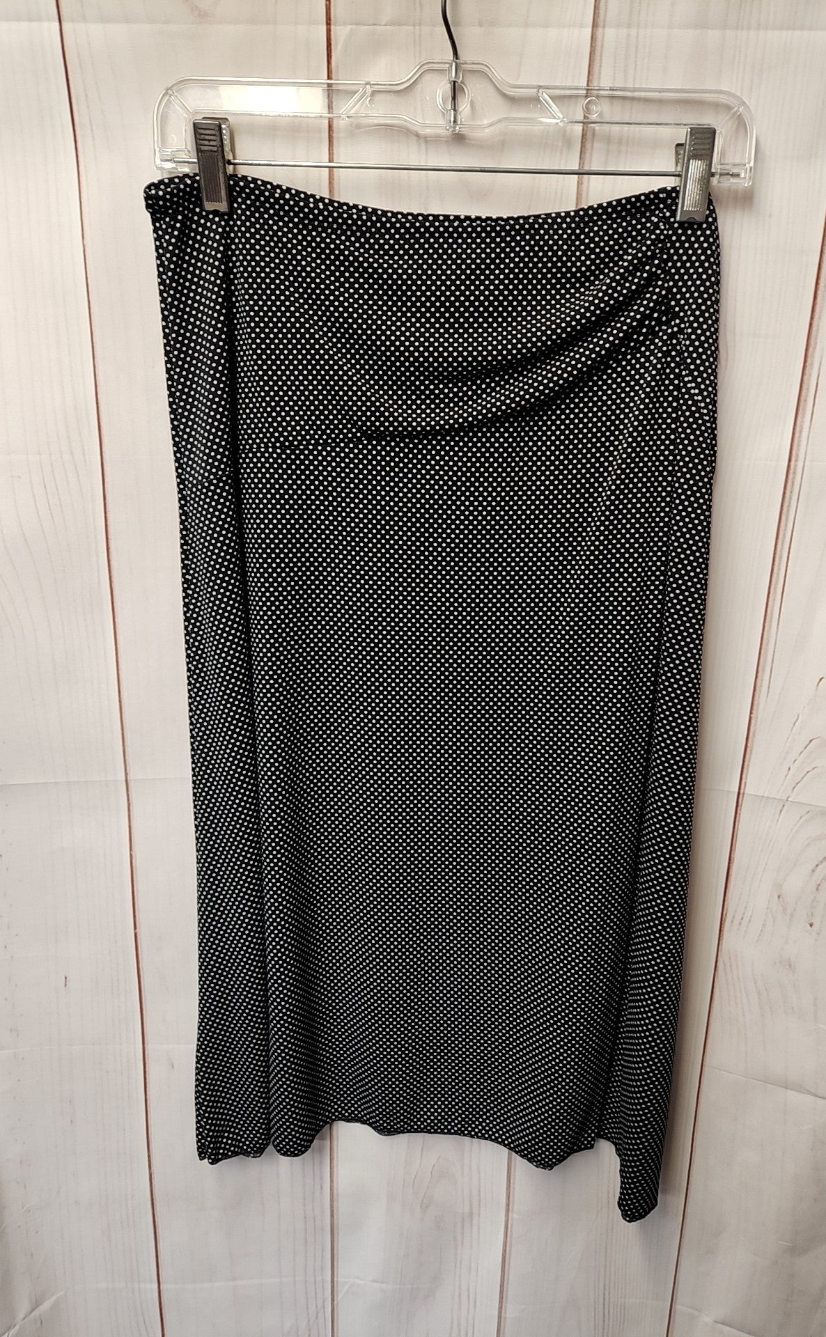 Saint Tropez West Women's Size M Black Polka Dot Skirt