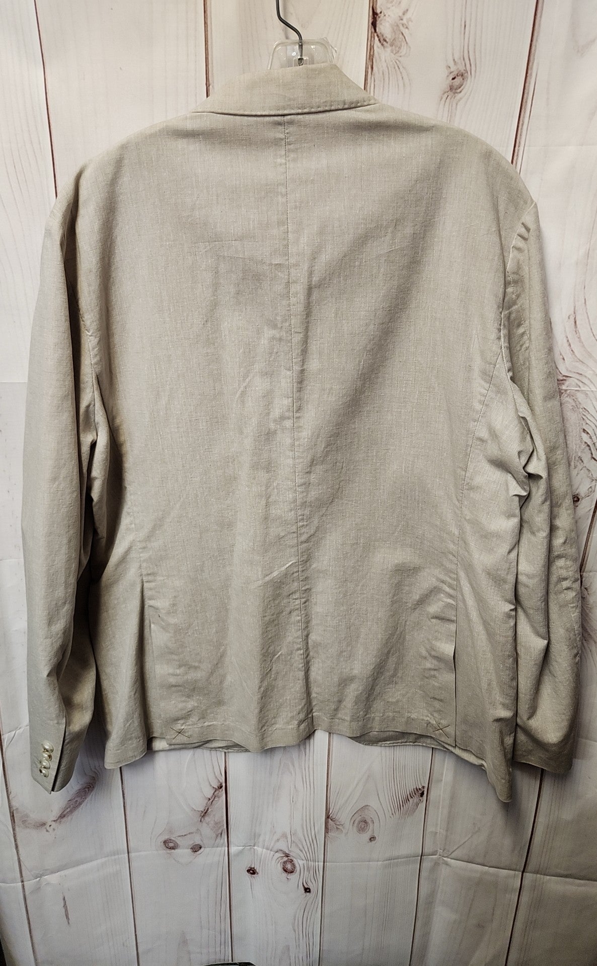 J Crew Men's Size XL 44  Beige Linen Blend Sport Coat Ludlow Classic