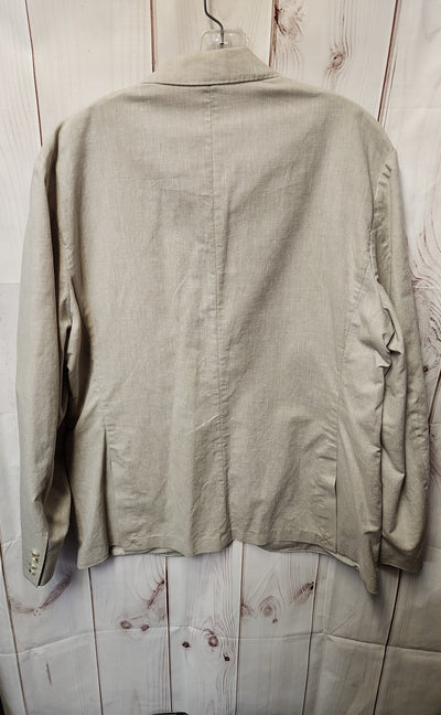 J Crew Men's Size XL 44  Beige Linen Blend Sport Coat Ludlow Classic