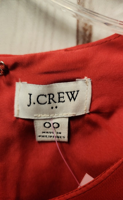 J Crew Women's Size 00 Red Dress