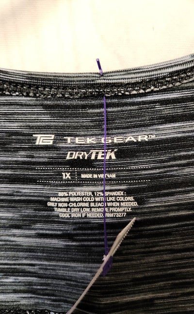Tek Gear Women's Size 1X Black Sleeveless Top
