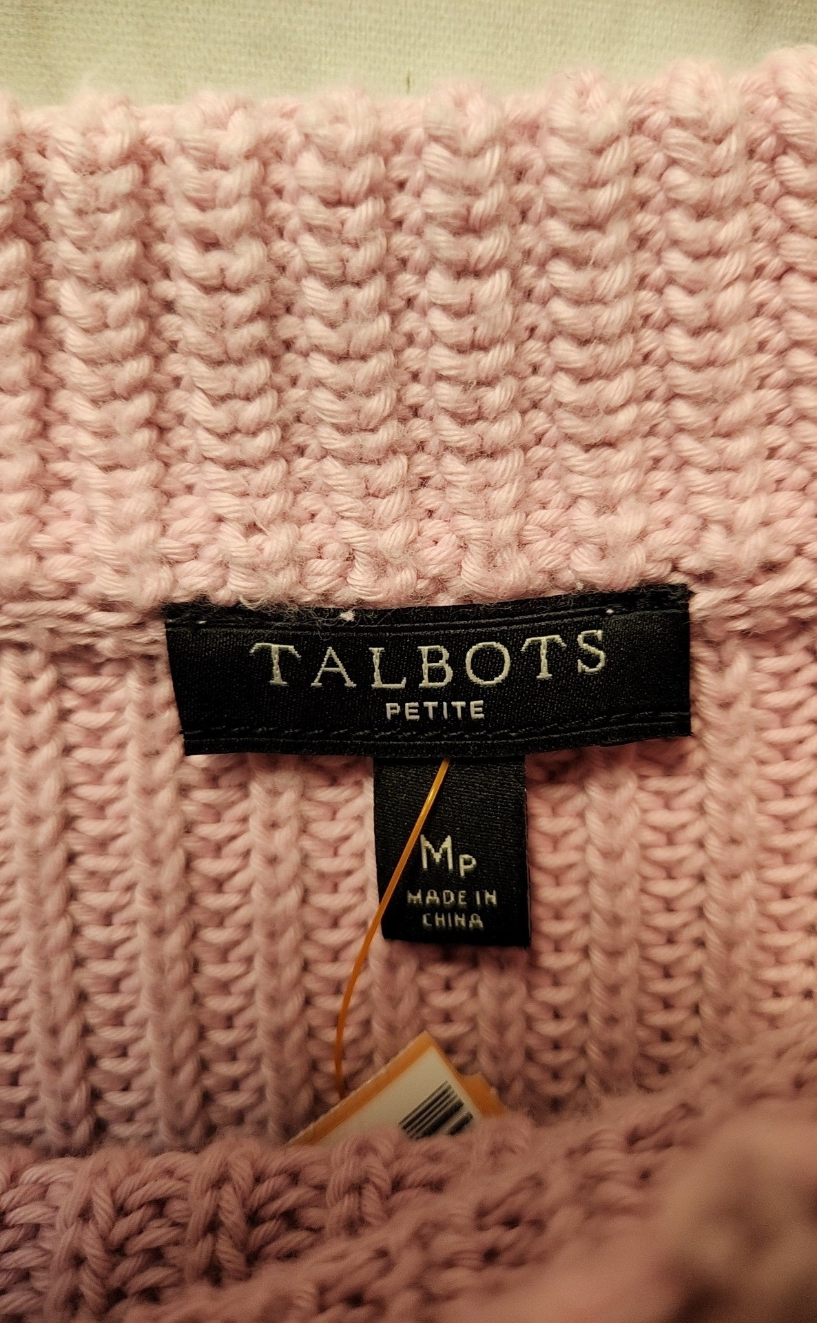 Talbots Women's Size M Petite Pink Sweater