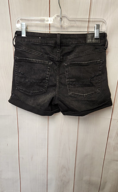 American Eagle Women's Size 6 Black Shorts Midi