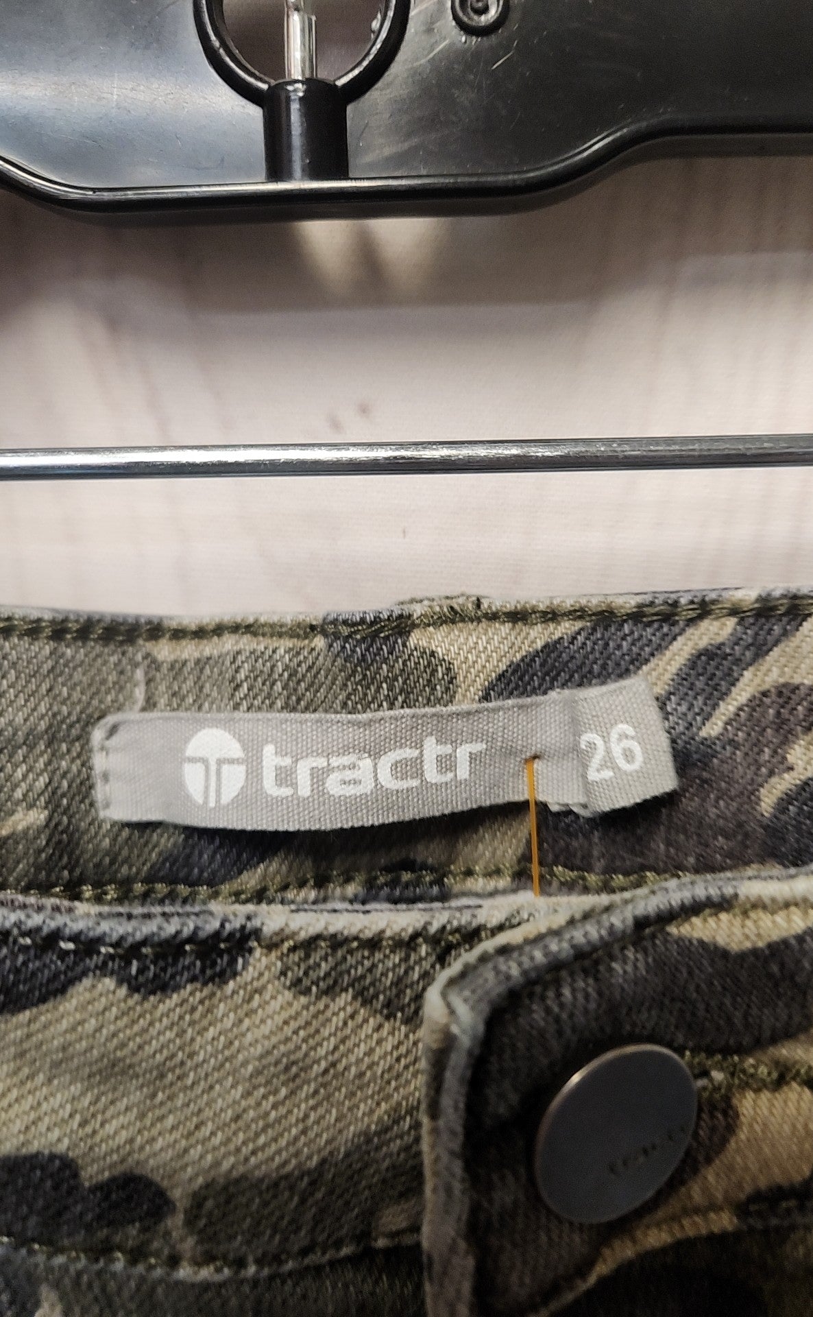 Tractr Women's Size 26 (1-2) Green Camo Pants